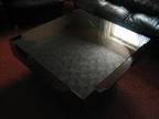 Coffee Table Wooden Glass Top Coffee Table,  Varnished....